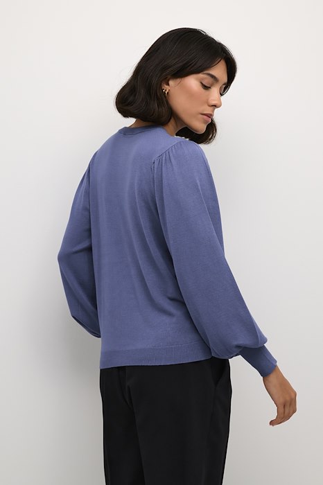 Kaffe Clothing KAlizza Knit Cardigan Blue Indigo