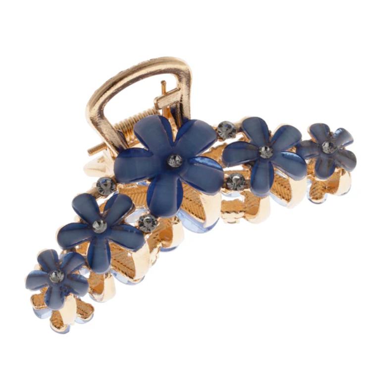 Nora Norway Hairclip 23 Flower Open Blue