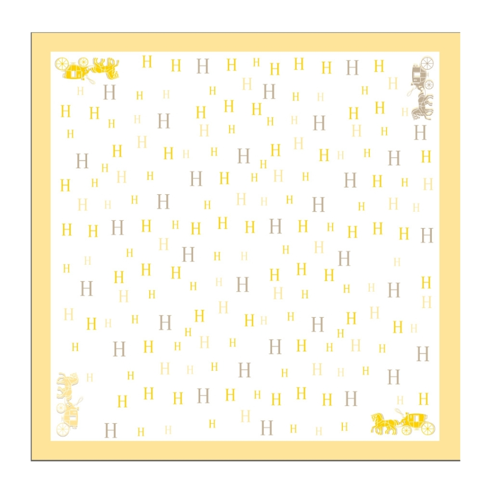 Skjerf Bandanas - Gul "H"