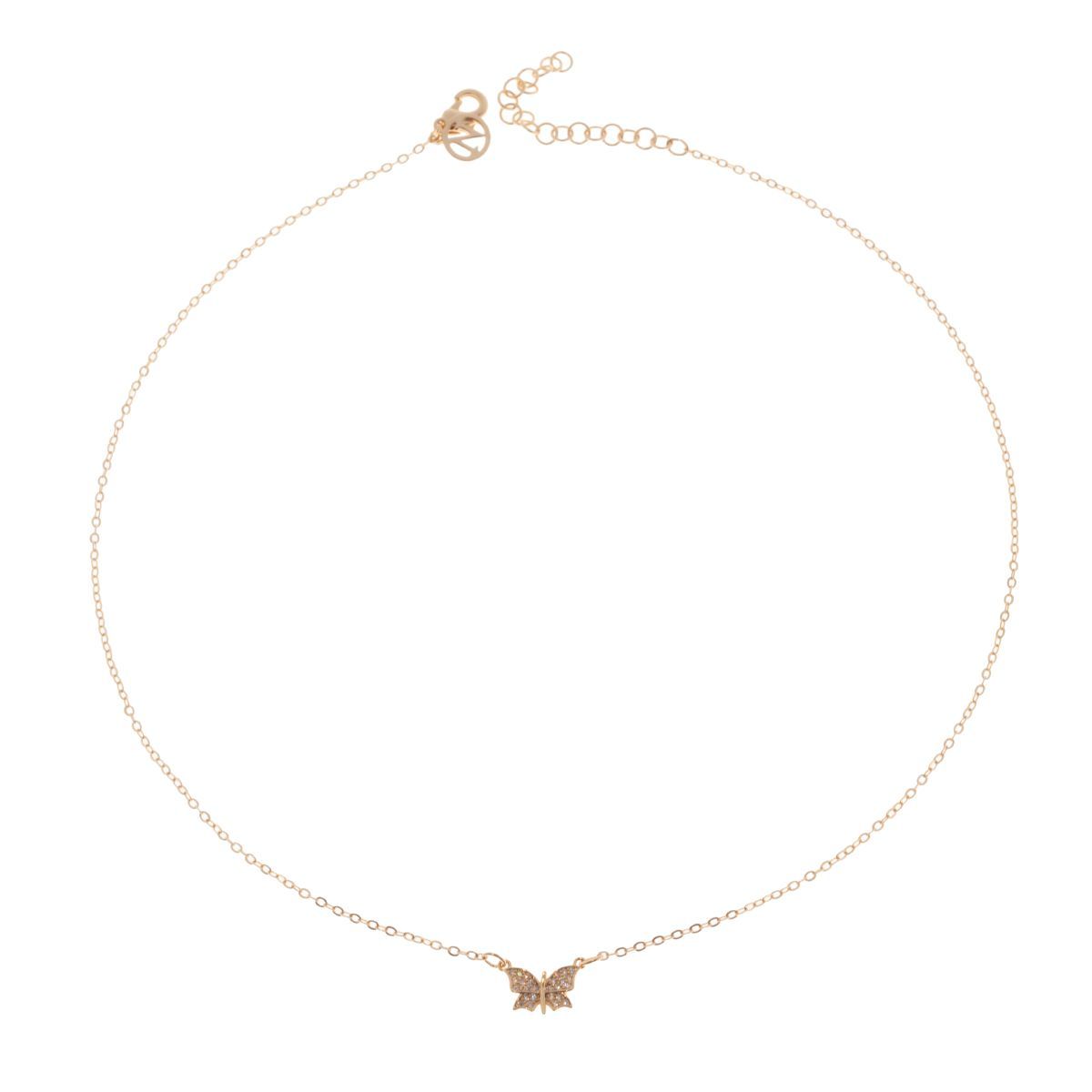 Nora Norway Papillion Neck 42 Gold Clear