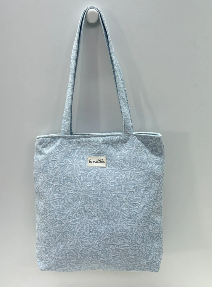 La Mathilda Totebag Veske Blåmønstret