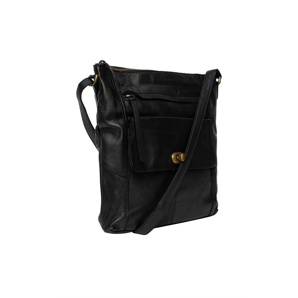 RE:DESIGNED Leknes Urban Crossover Black 100% Skinn