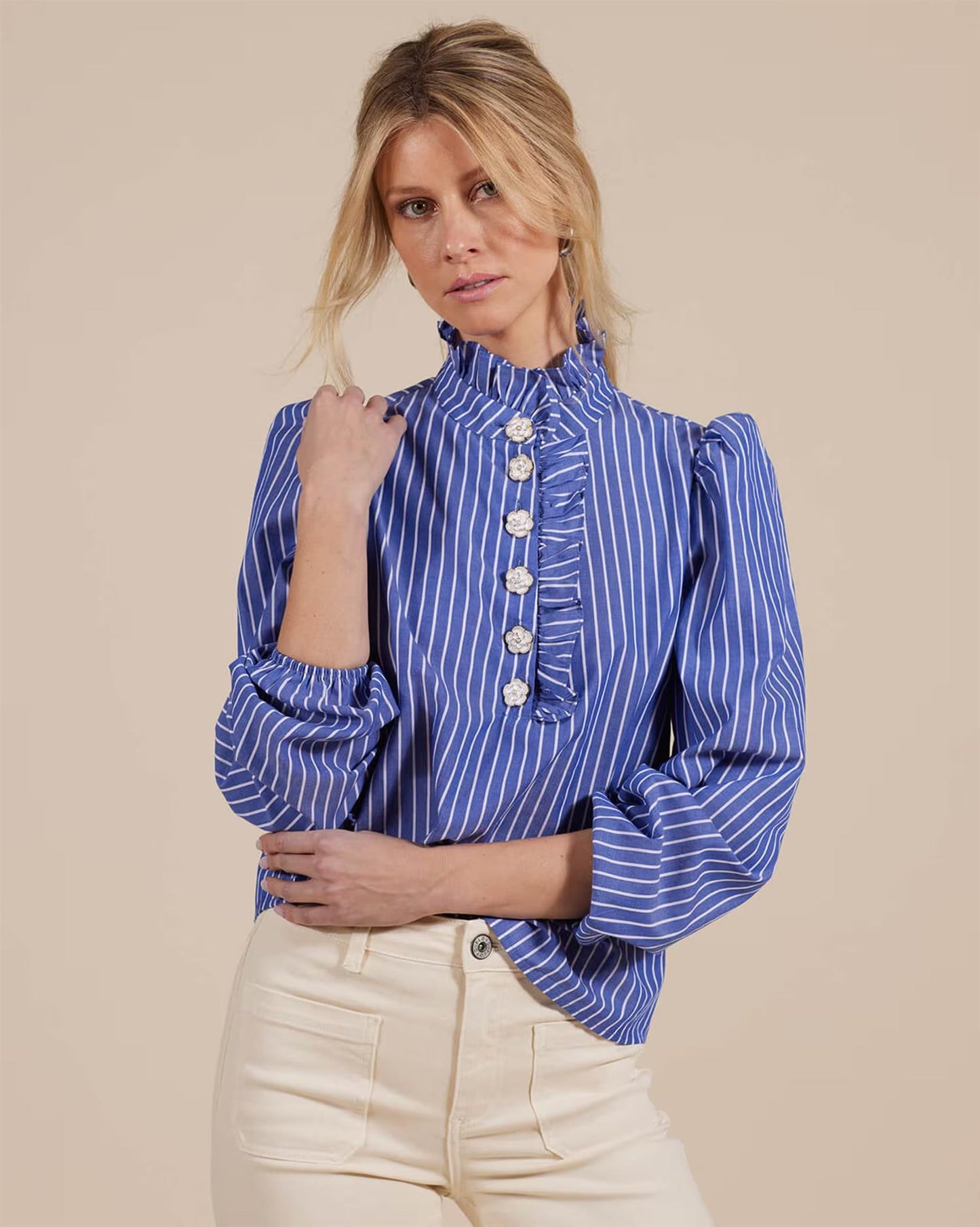 Floyd Bluse Vanda Stripe Dk Blue