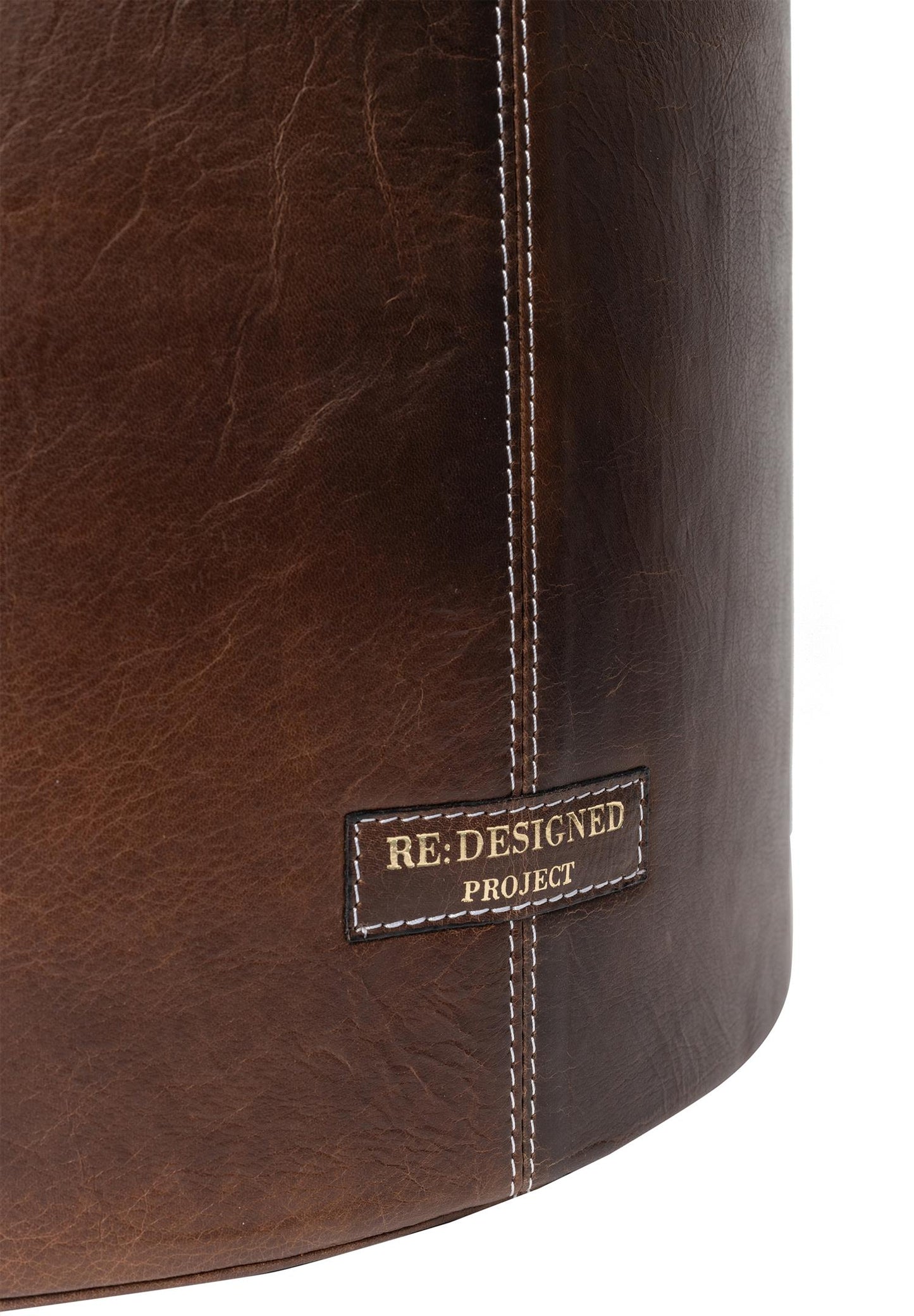 RE:DESIGNED Strikketøy-oppbevaring Prosjekt 27 Woodsmoke 100% Skinn