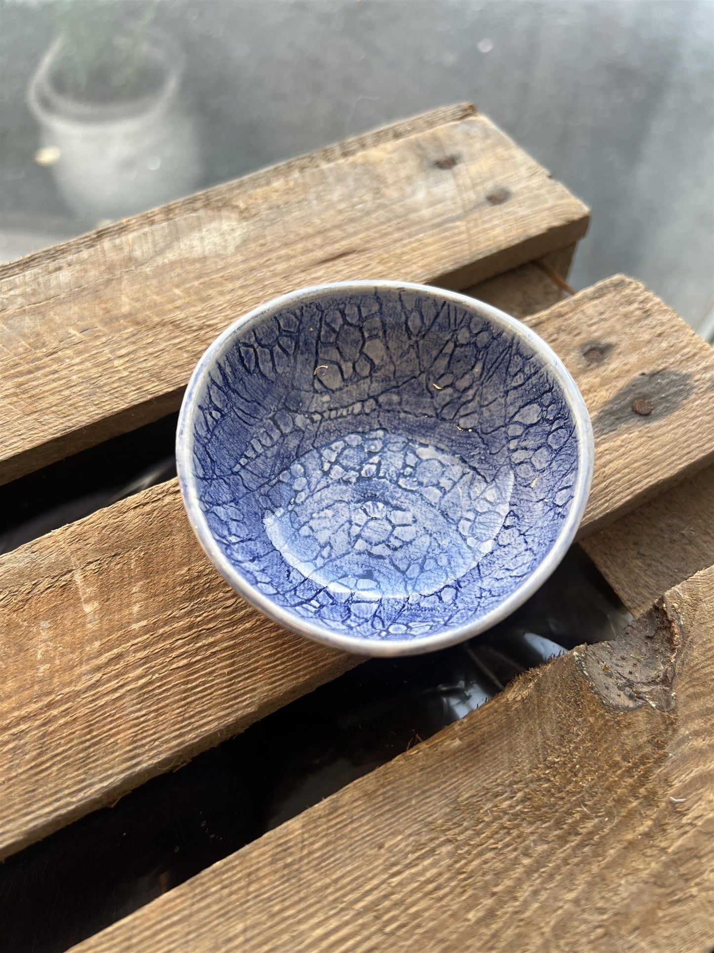 Wonki Ware Liten Skål Mørkeblå 8,5 Cm