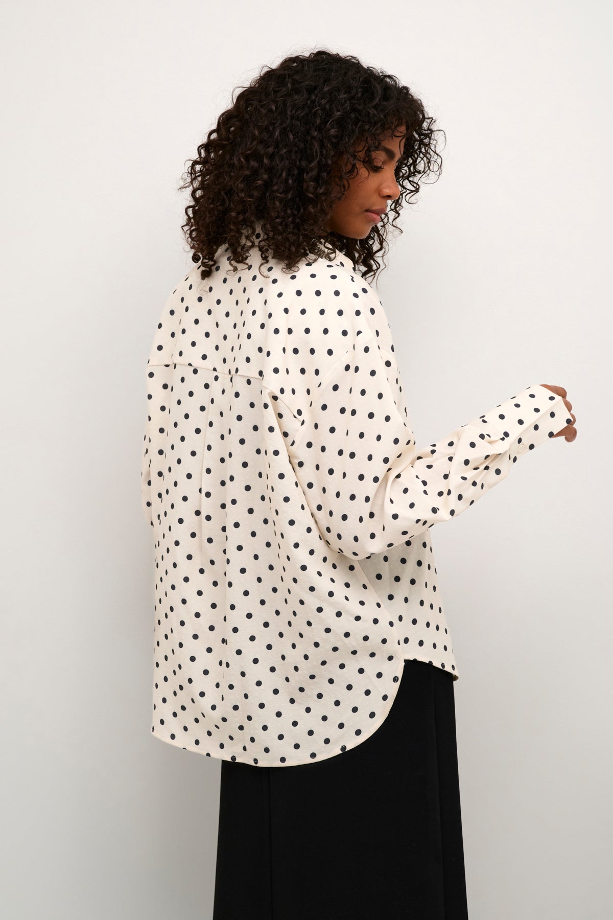 Kaffe Clothing KAoscarna Shirt Chalk/Black Dots
