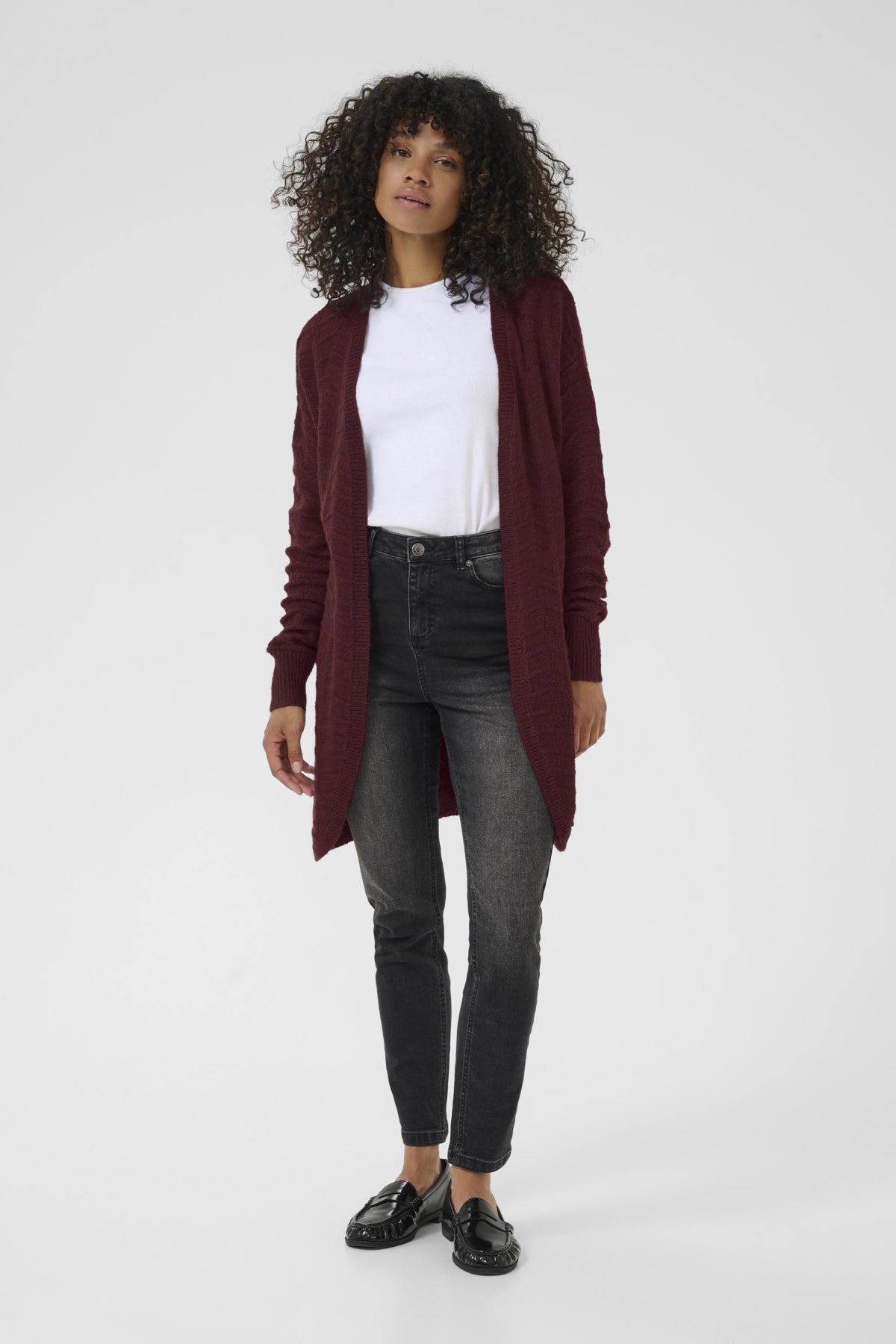 Kaffe Clothing KAemria Knit Cardigan Windsor Wine