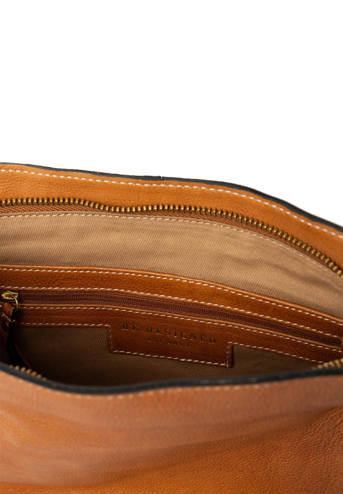 RE:DESIGNED Skinnveske Fillis Big Crossover Walnut 100% Skinn