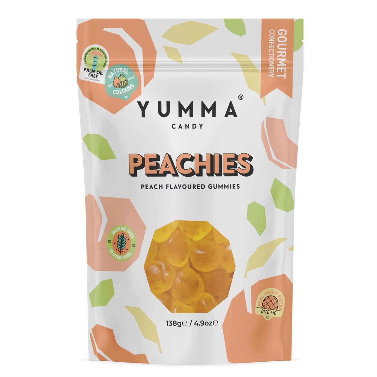 Yumma Peachies Gummies (138g) – Gourmet-seigmenn med ferskensmak