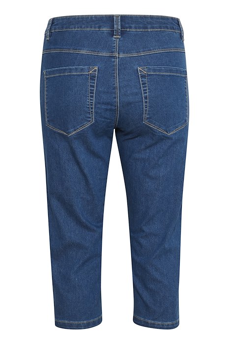 Kaffe Clothing KAvicky Capri Jeans Medium Blue Washed Denim