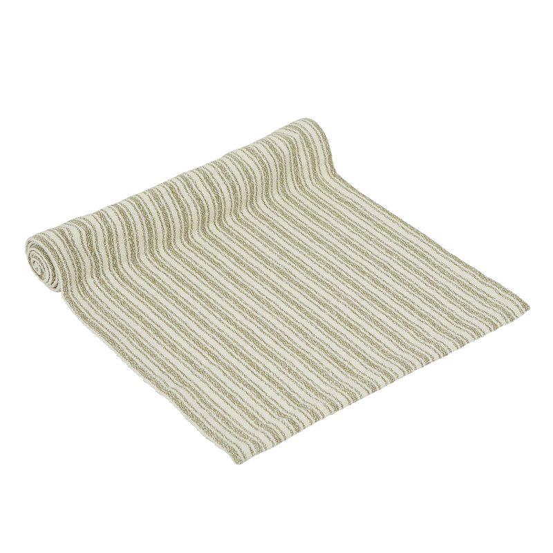 Fondaco Ronja Løper 30 x 120 Cm grønnfarget Stripete