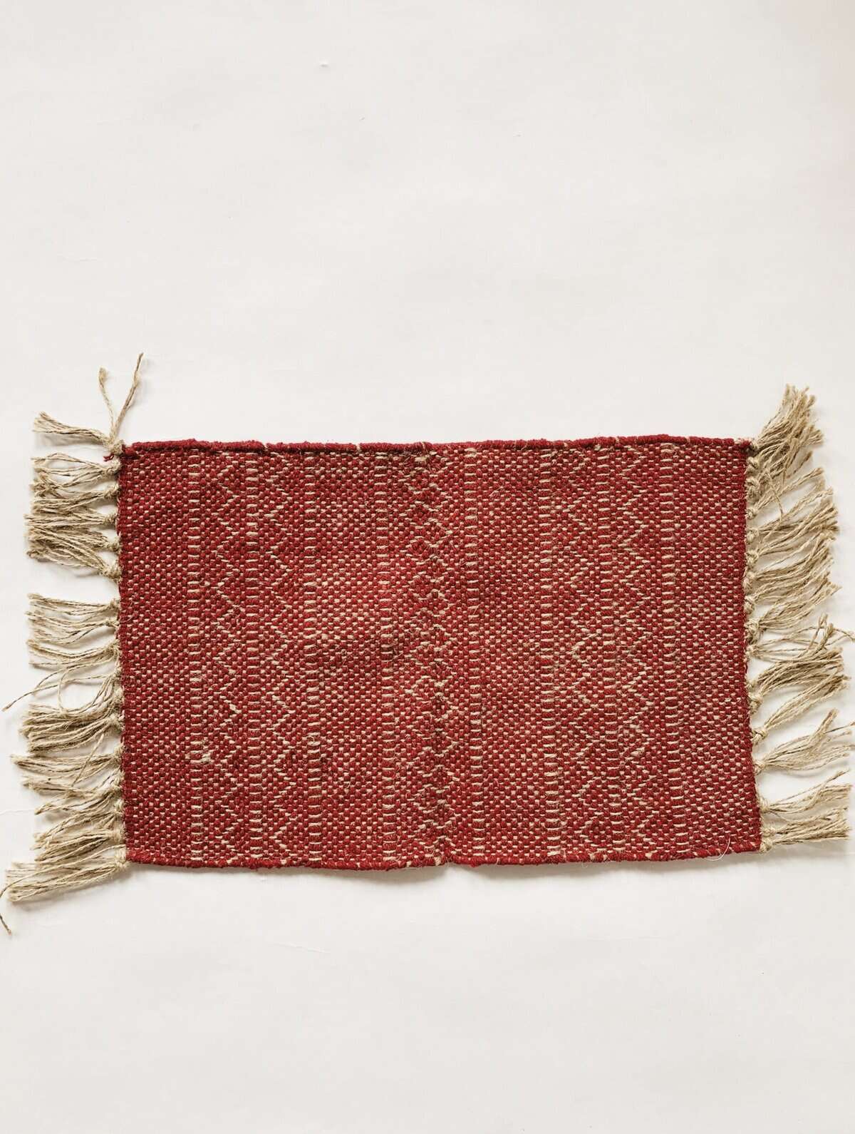 Trend Design Bordbrikke bomull/jute 30x45 cm rød