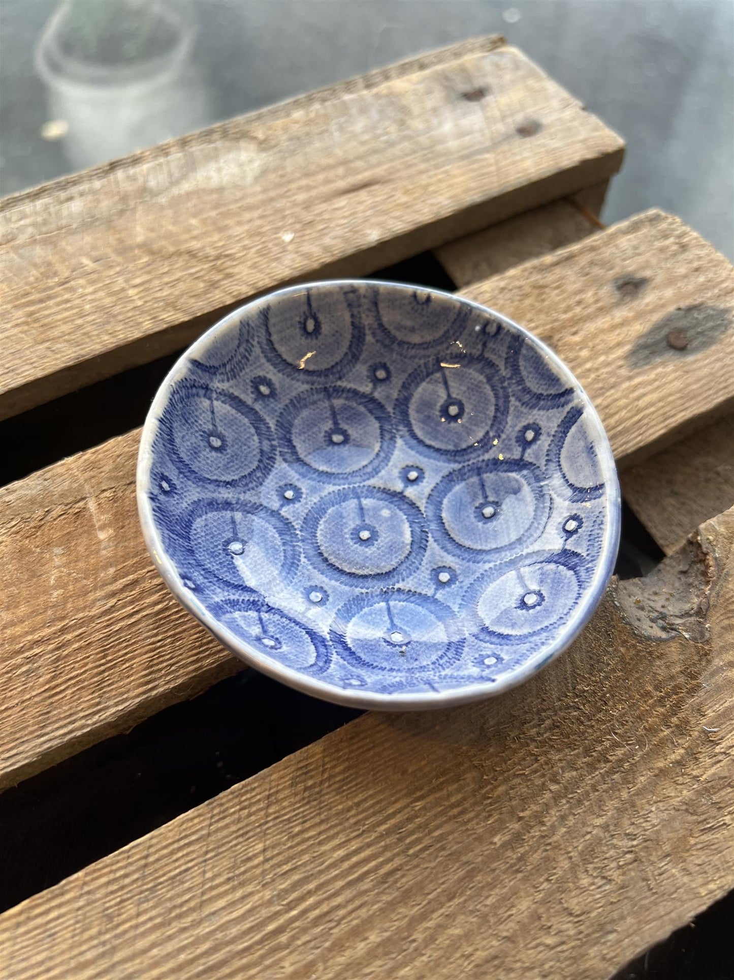 Wonki Ware Liten Skål Mørkeblå 8,5 Cm