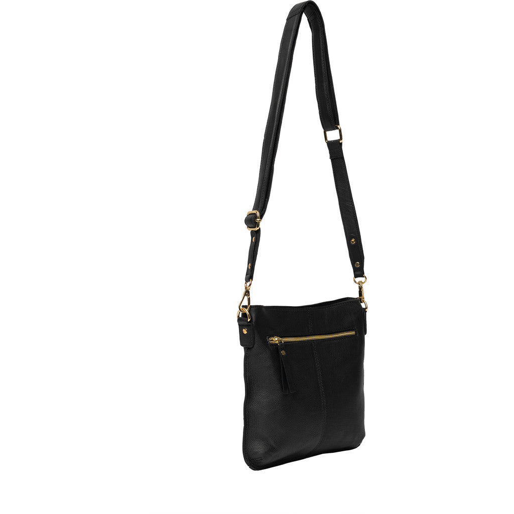RE:DESIGNED Skinnveske Fillis Medium Crossover Black 100% Skinn