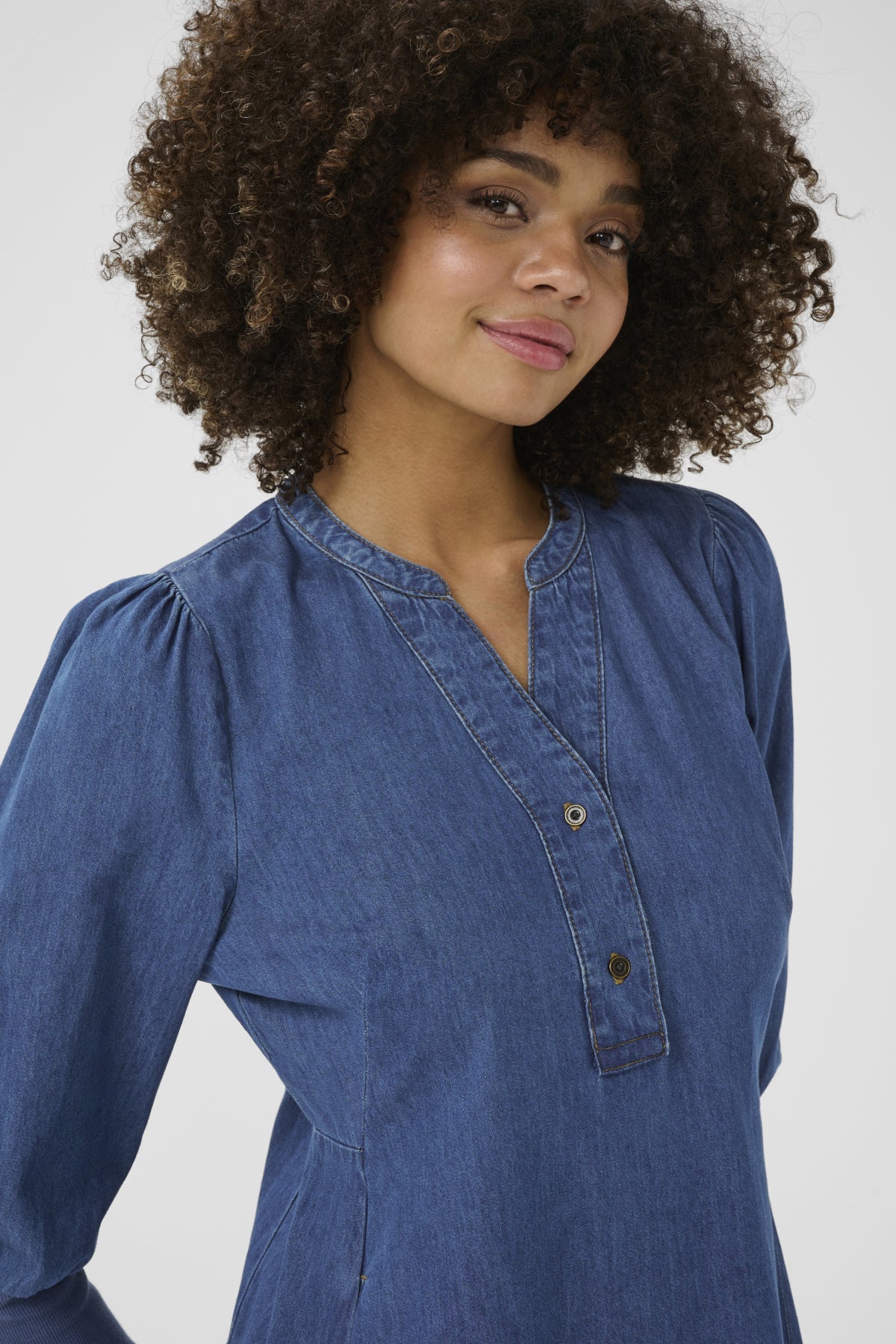 Culture CUallura Arpa 3/4 Sleeve Dress Dark Blue Wash