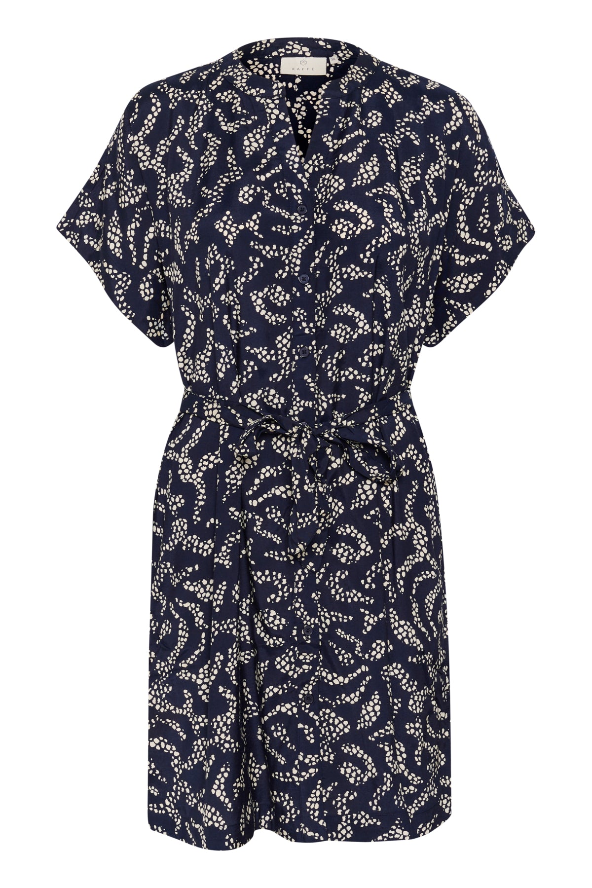 Kaffe Clothing KAbarton Shirt Dress Midnight Marine Lace Prin