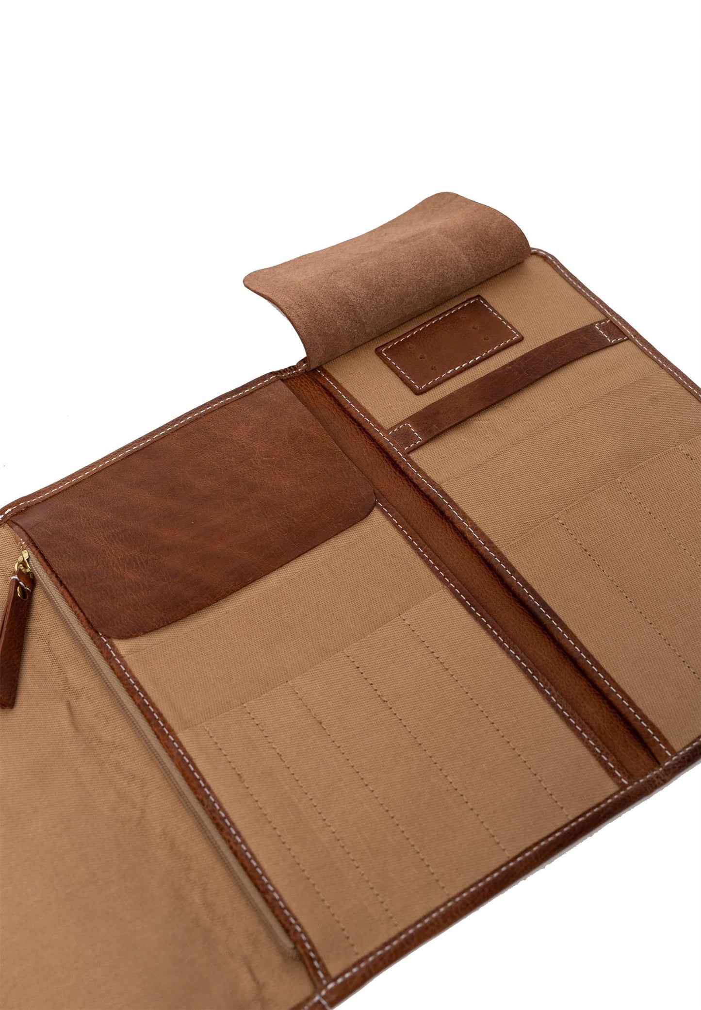 RE:DESIGNED Strikkemappe Prosjekt 15 Walnut 100% Skinn