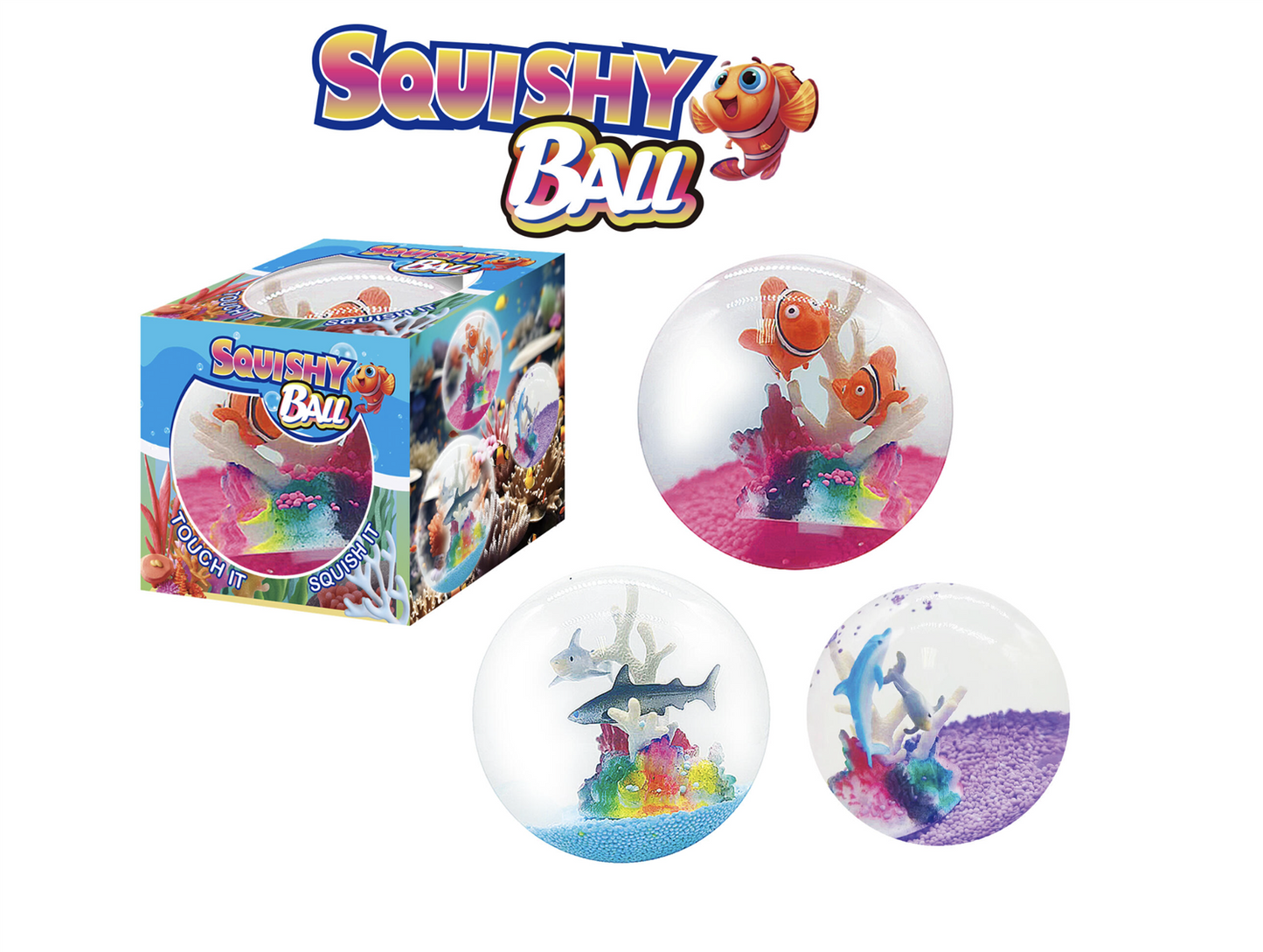 Squishy Ocean Ball 9 cm