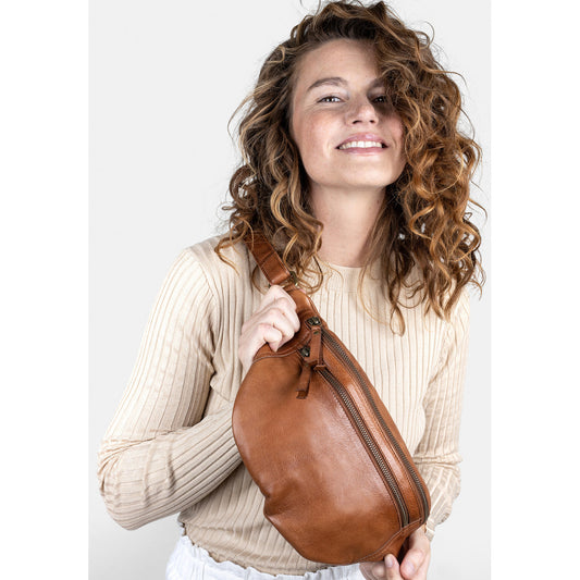 RE:DESIGNED Bumbag Faust Urban Walnut 100% Skinn