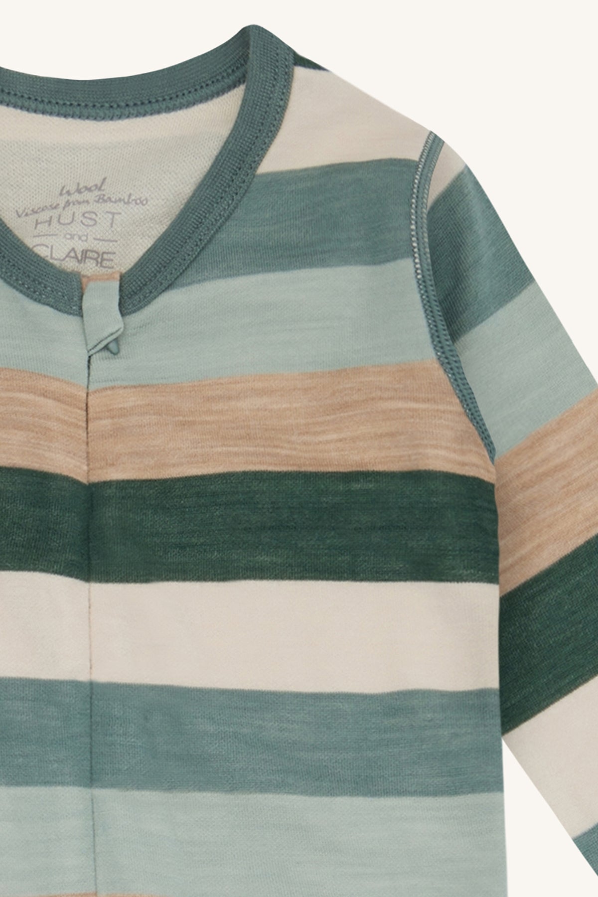 Hust and Claire Manu Heldrakt Stripes Jade Green