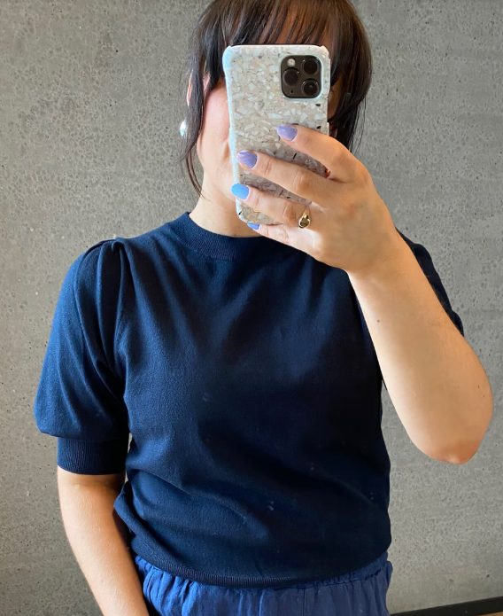Floyd Agni Strikkegenser Navy