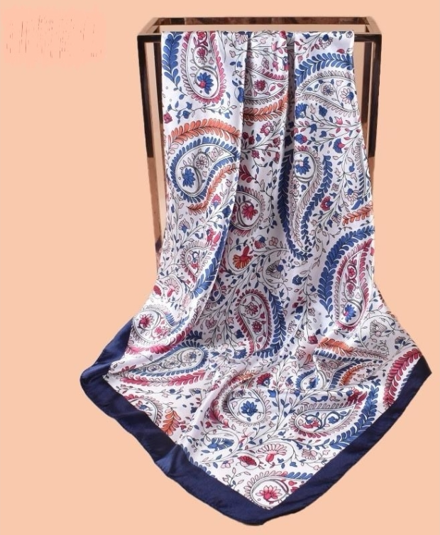 Silkeskjerf Bandanas - blå
