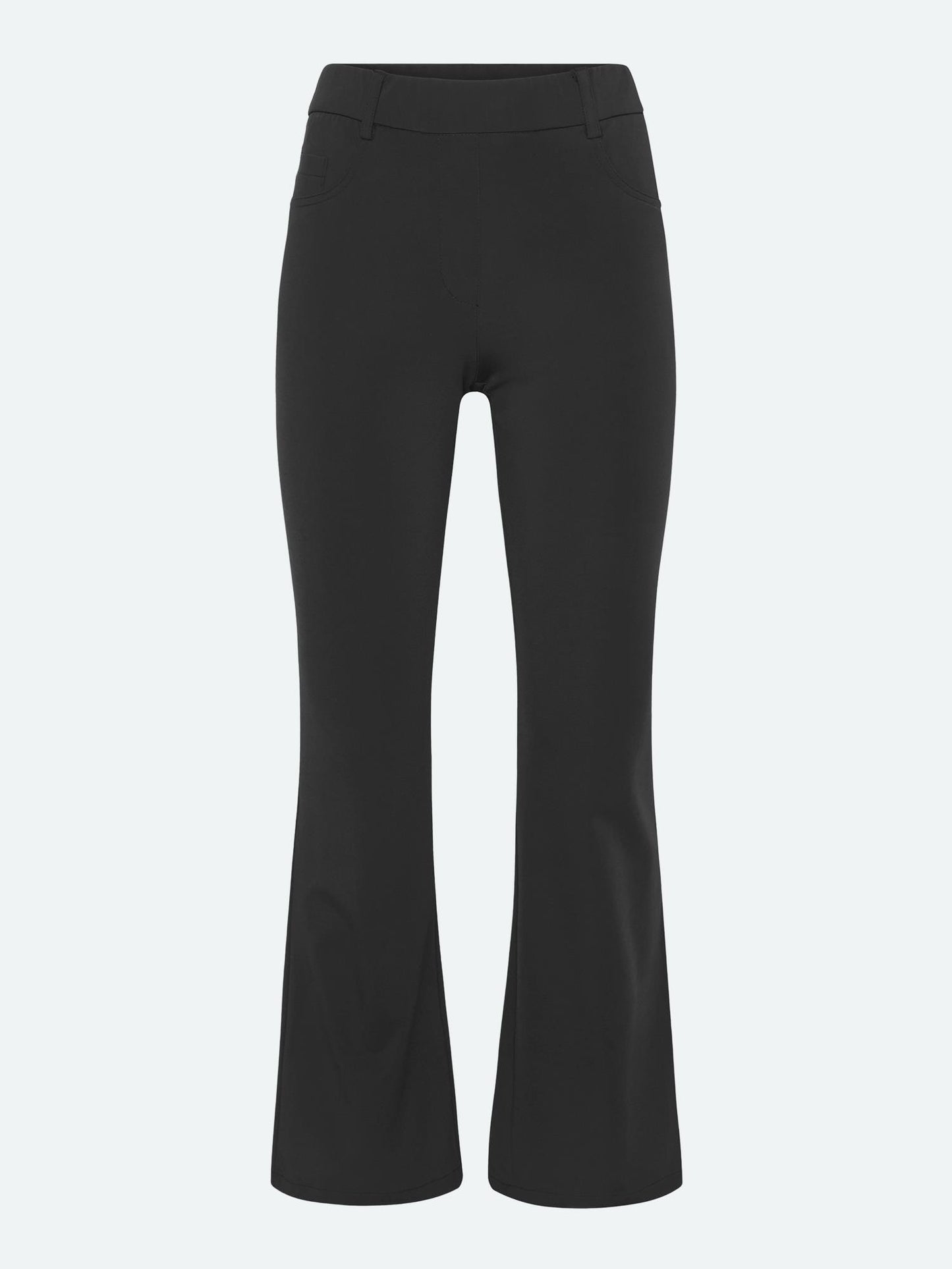 Brandtex Bukse M/Stretch og Strikk I Livet Sort