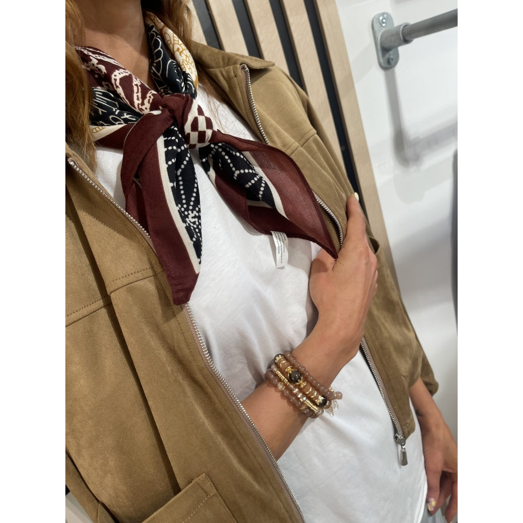 Silkeskjerf Bandanas - Beige