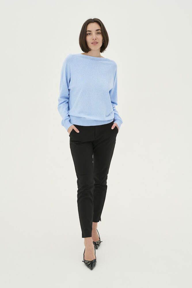 Culture CUannemarie Batwing Jumper Cashmere Blue Melange