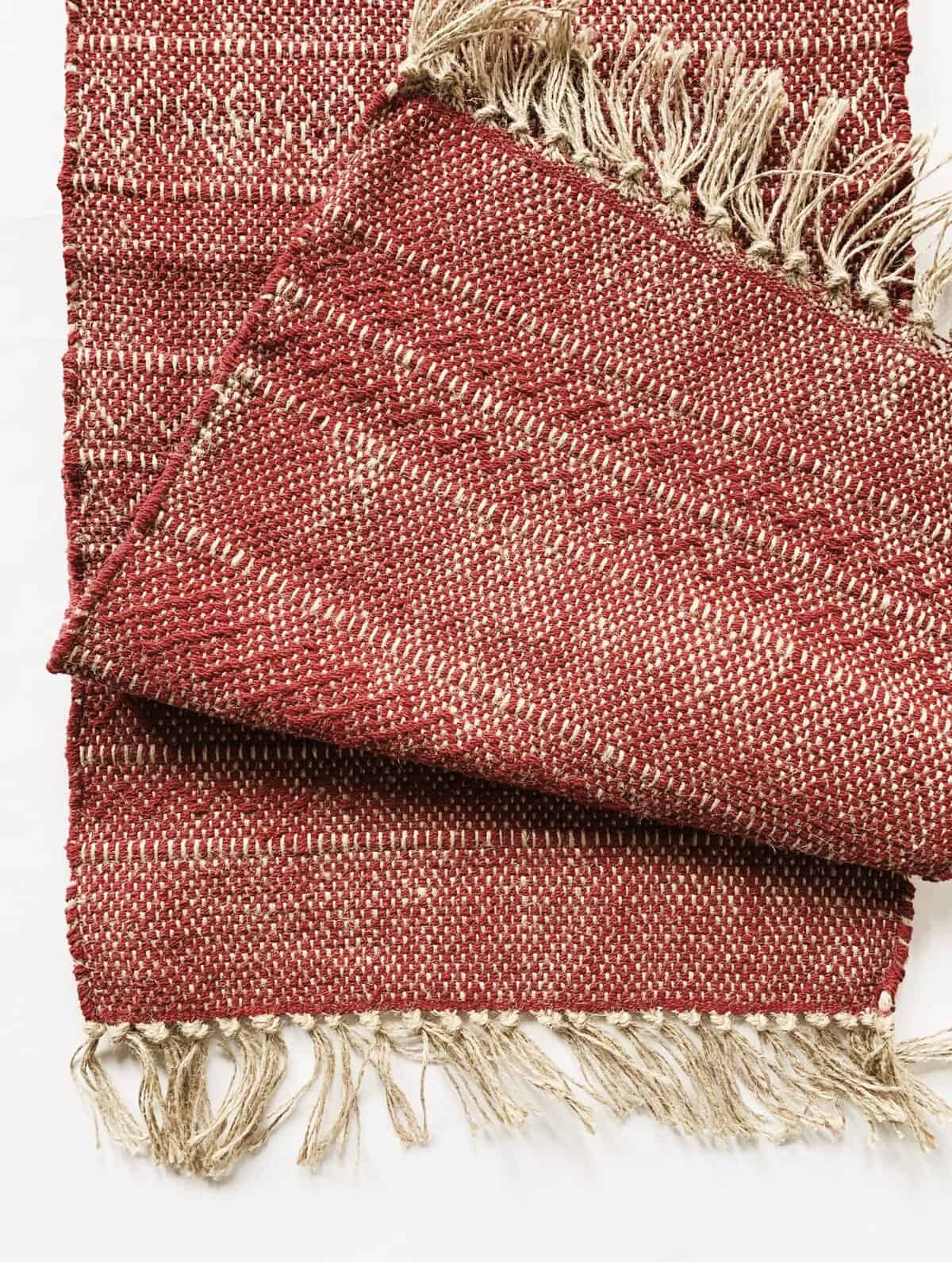 Trend Design Løper Jute/Bomull 40x150 Cm Rød