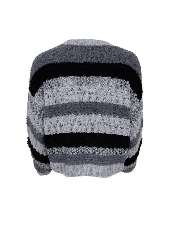 Black Colour - BCHEIDI Boucle Jumper Gray