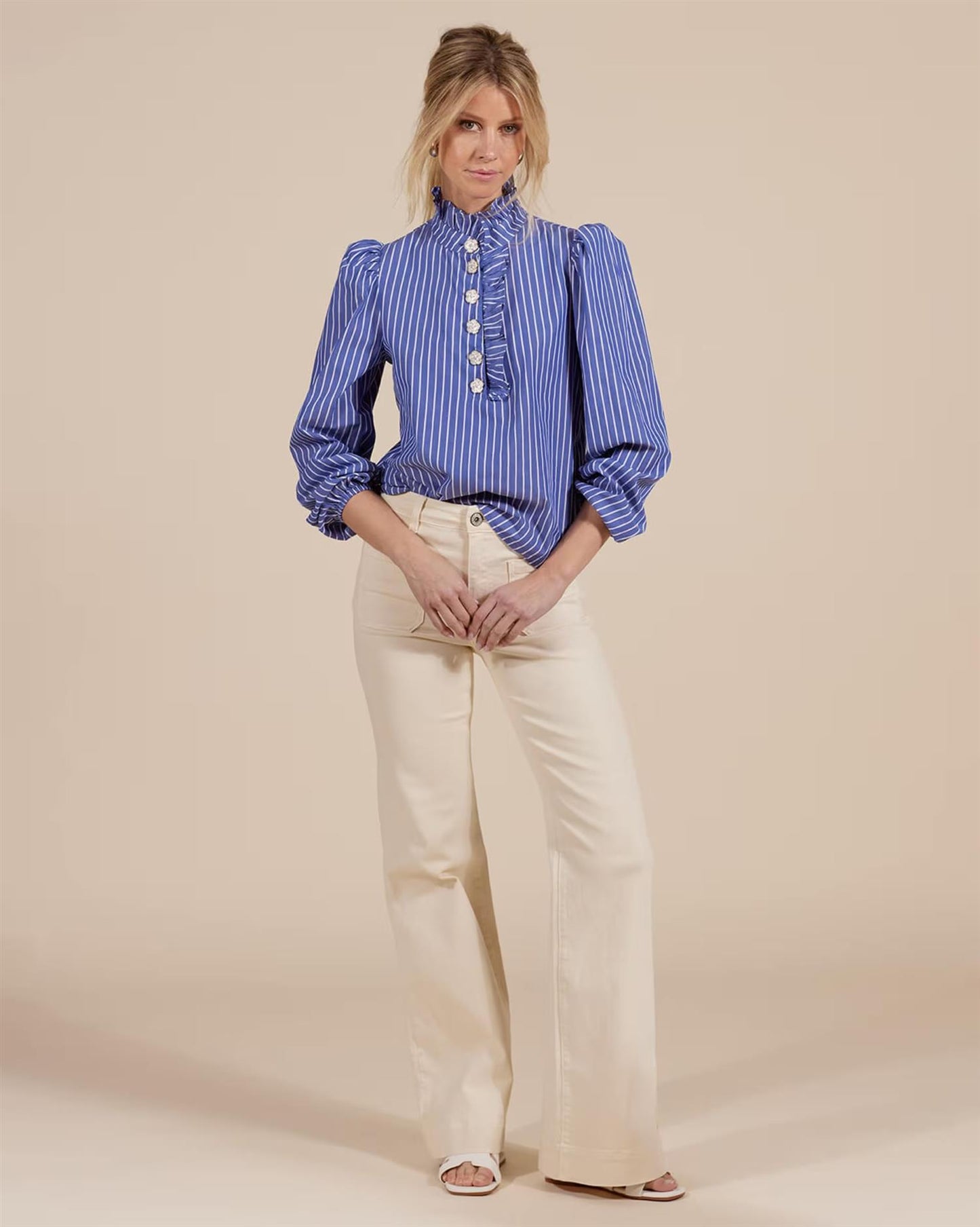 Floyd Bluse Vanda Stripe Dk Blue
