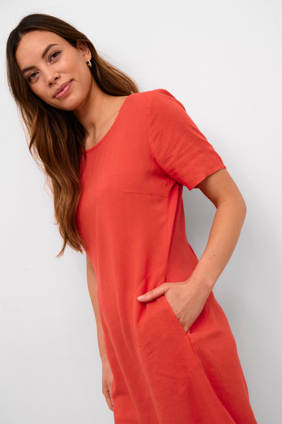 Kaffe Clothing KAmilia Dress Cayenne
