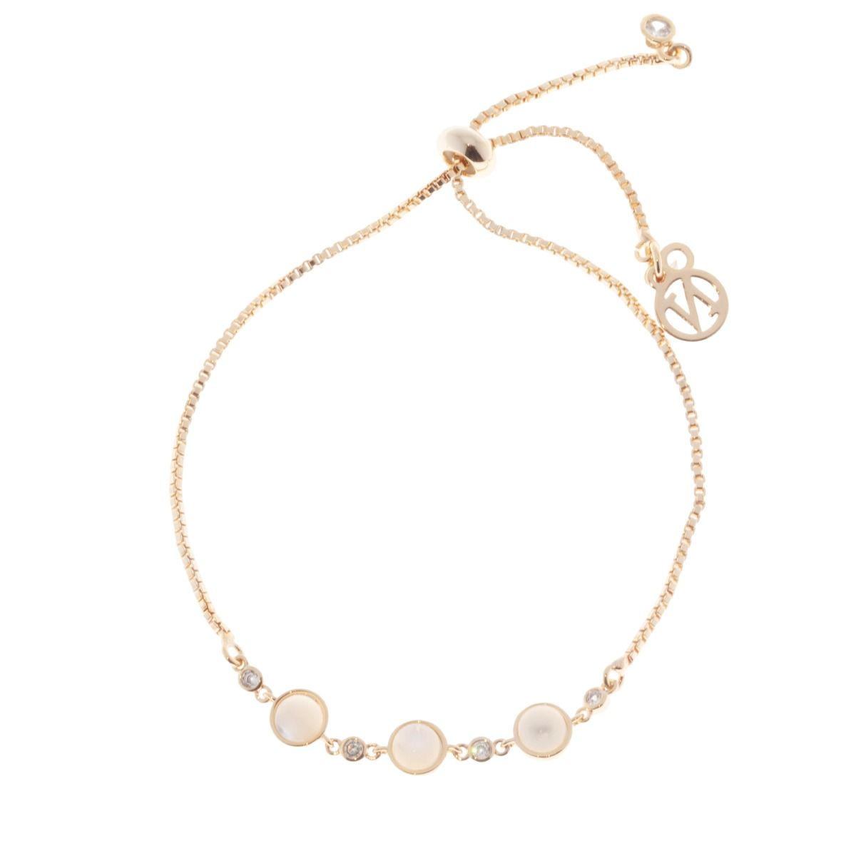 Nora Norway Ivory chain brace gold White