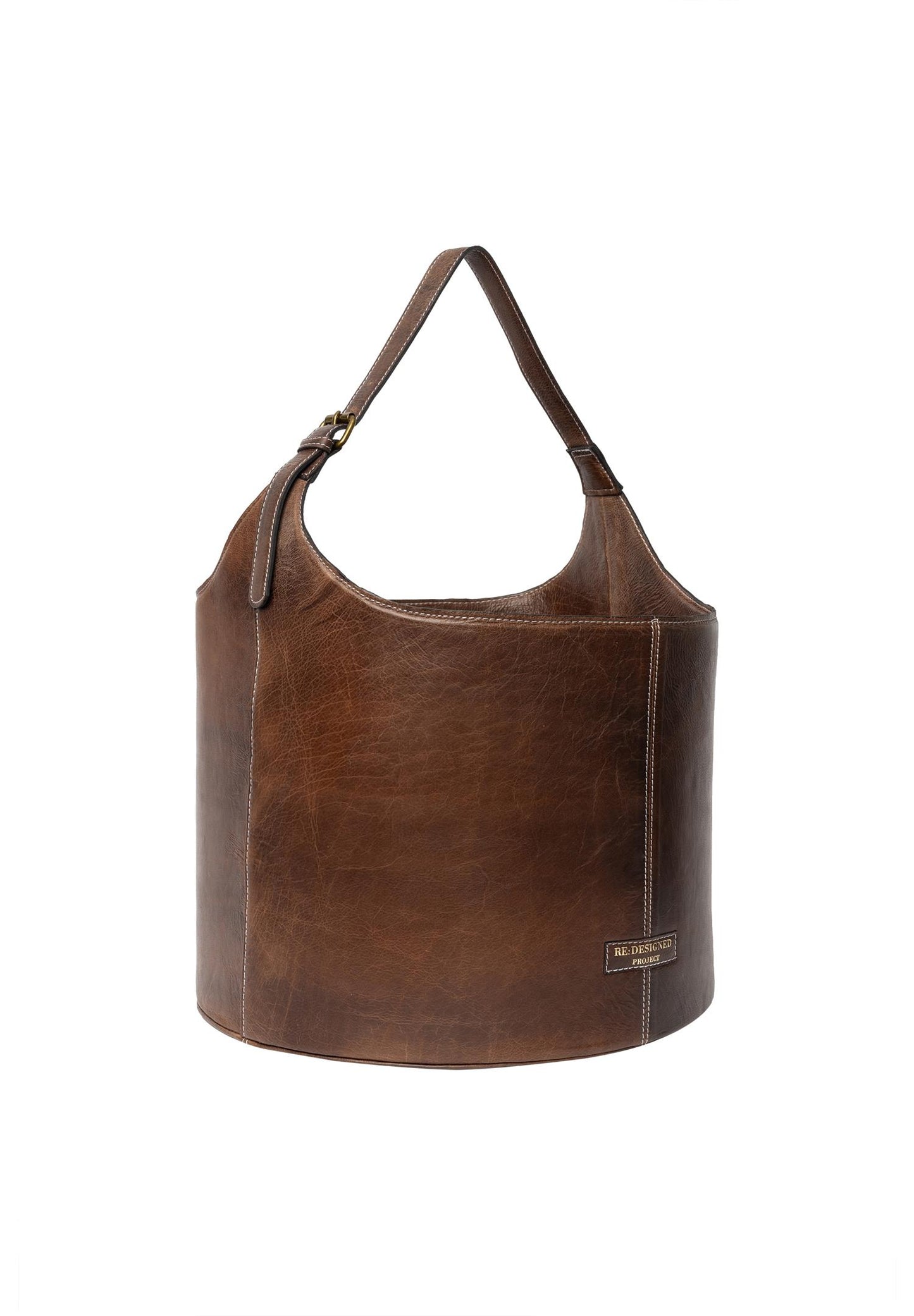 RE:DESIGNED Strikketøy-oppbevaring Prosjekt 27 Woodsmoke 100% Skinn