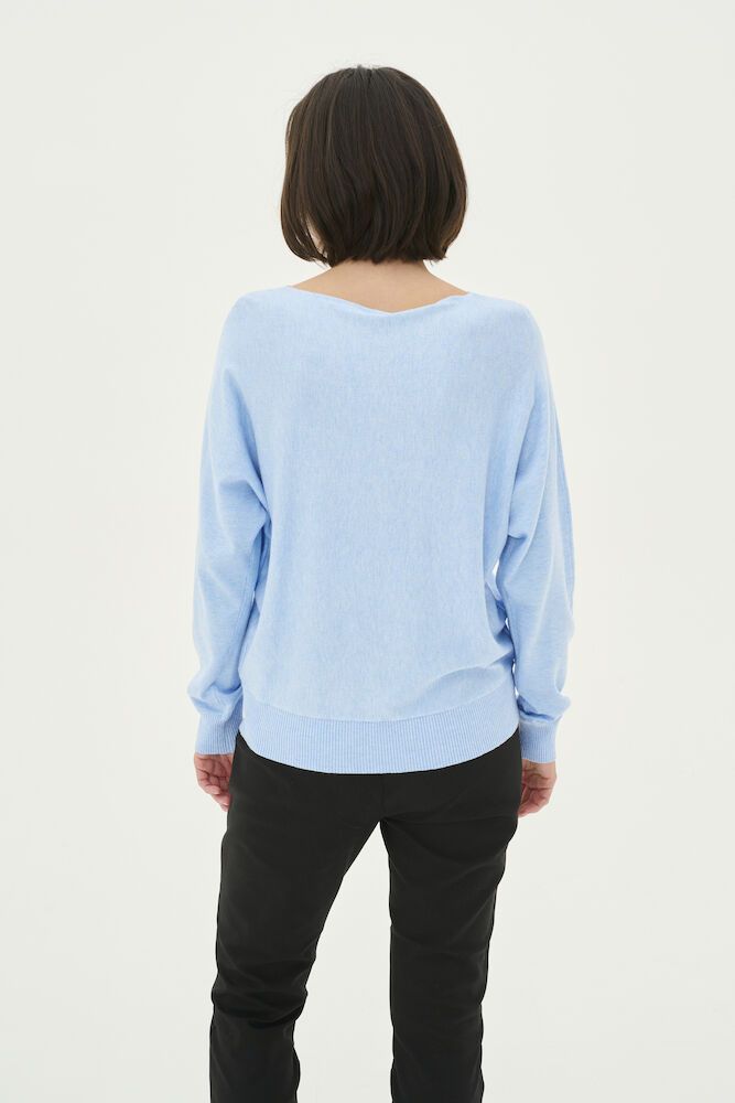 Culture CUannemarie Batwing Jumper Cashmere Blue Melange