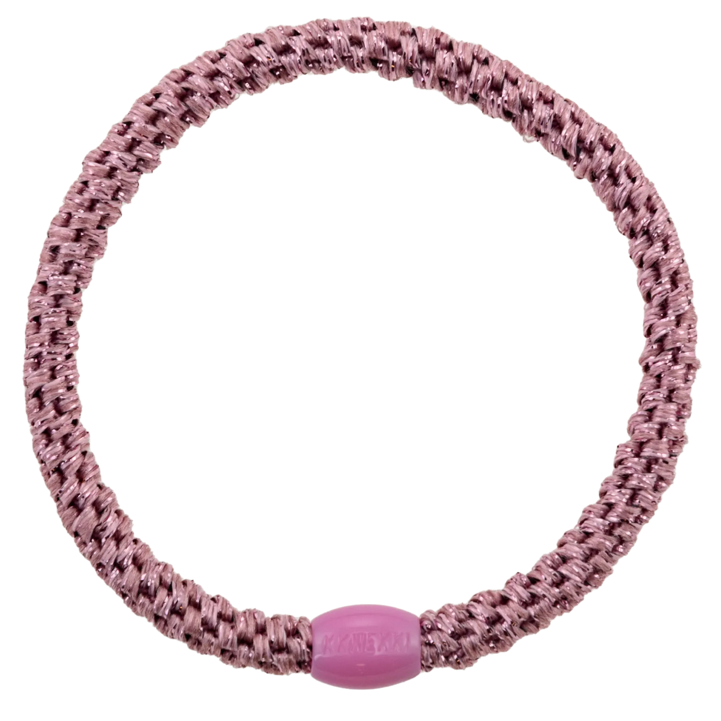 Kknekki Hårstrikk Slim Old pink glitter