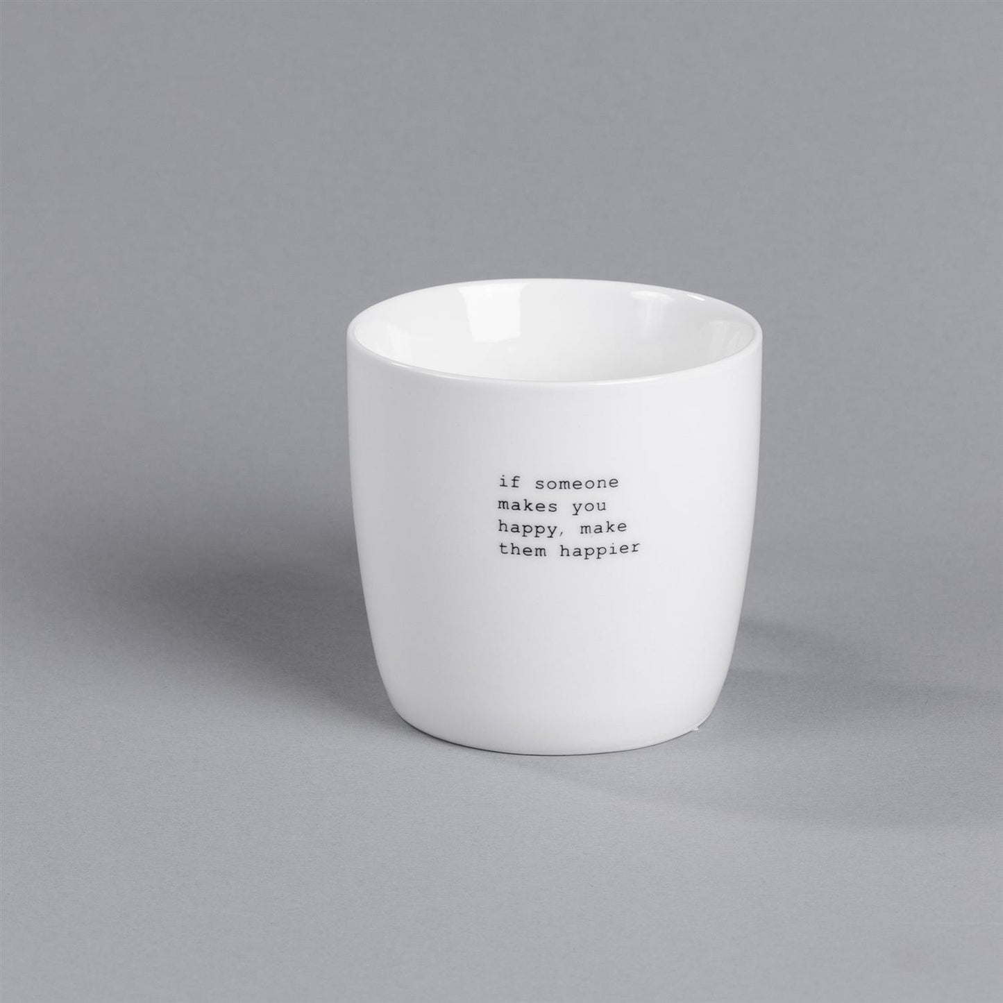 Sögne Home Krus Hvitt "If someone makes you happy"