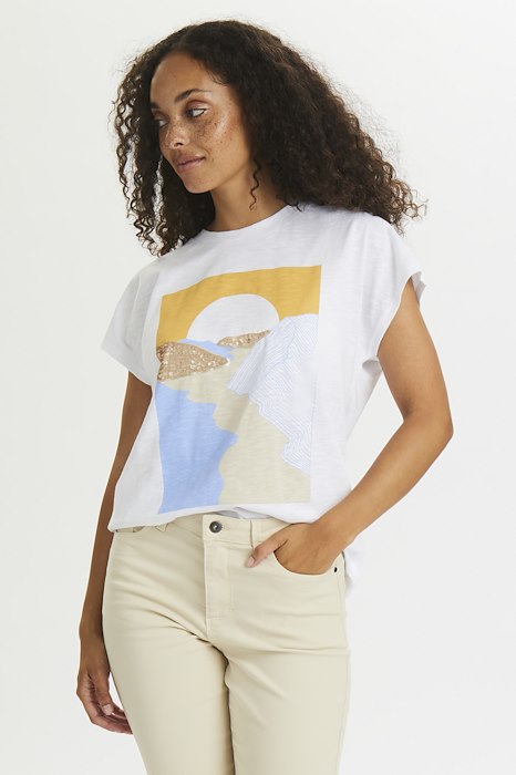 Kaffe Clothing KAhana T-shirt Optical White
