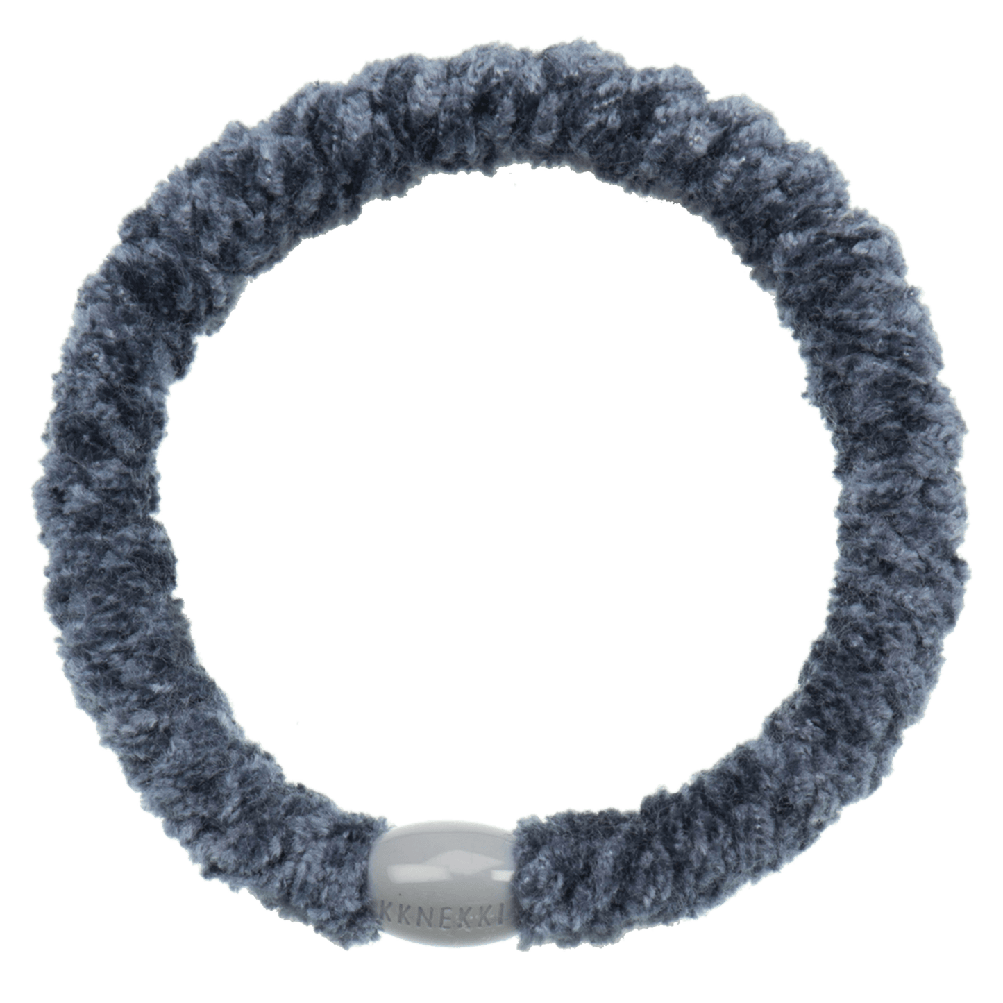 Kknekki Hårstrikk Velvet Dusty Grey Blue