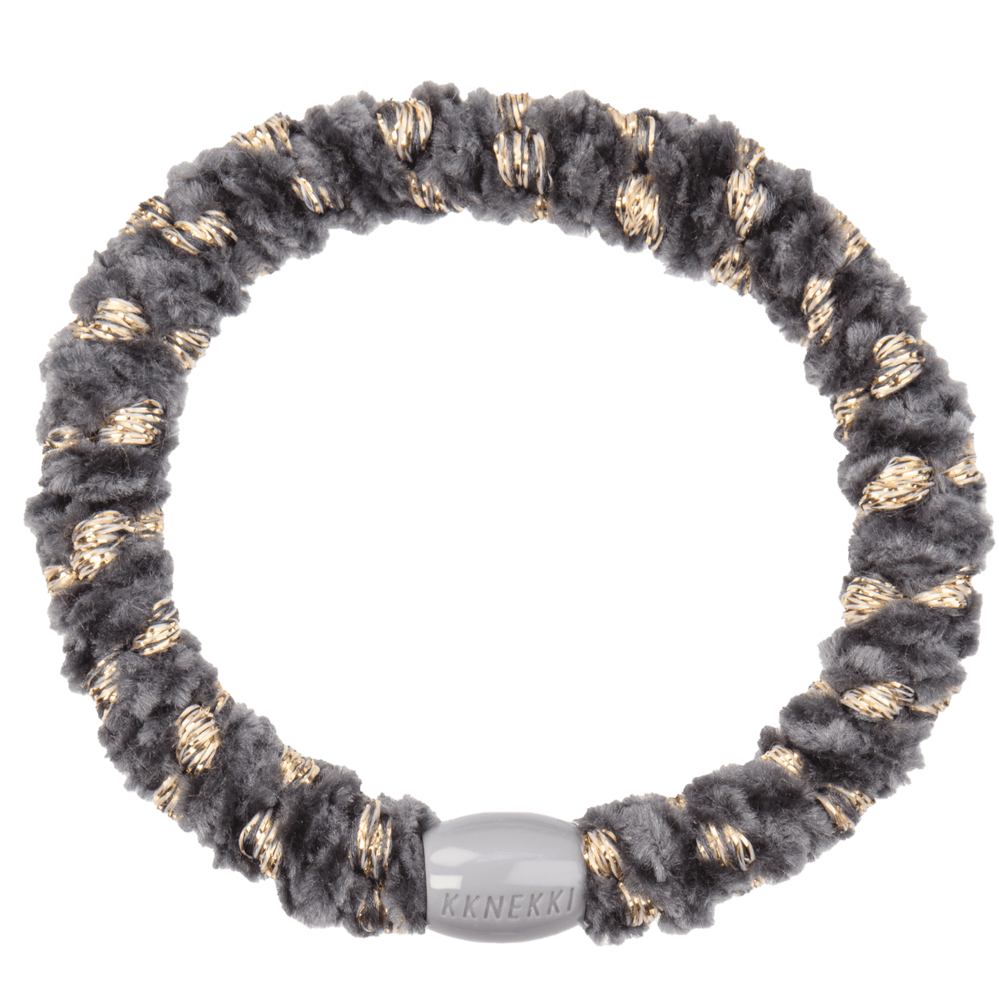 Kknekki Hårstrikk Velvet Stripe Charcoal