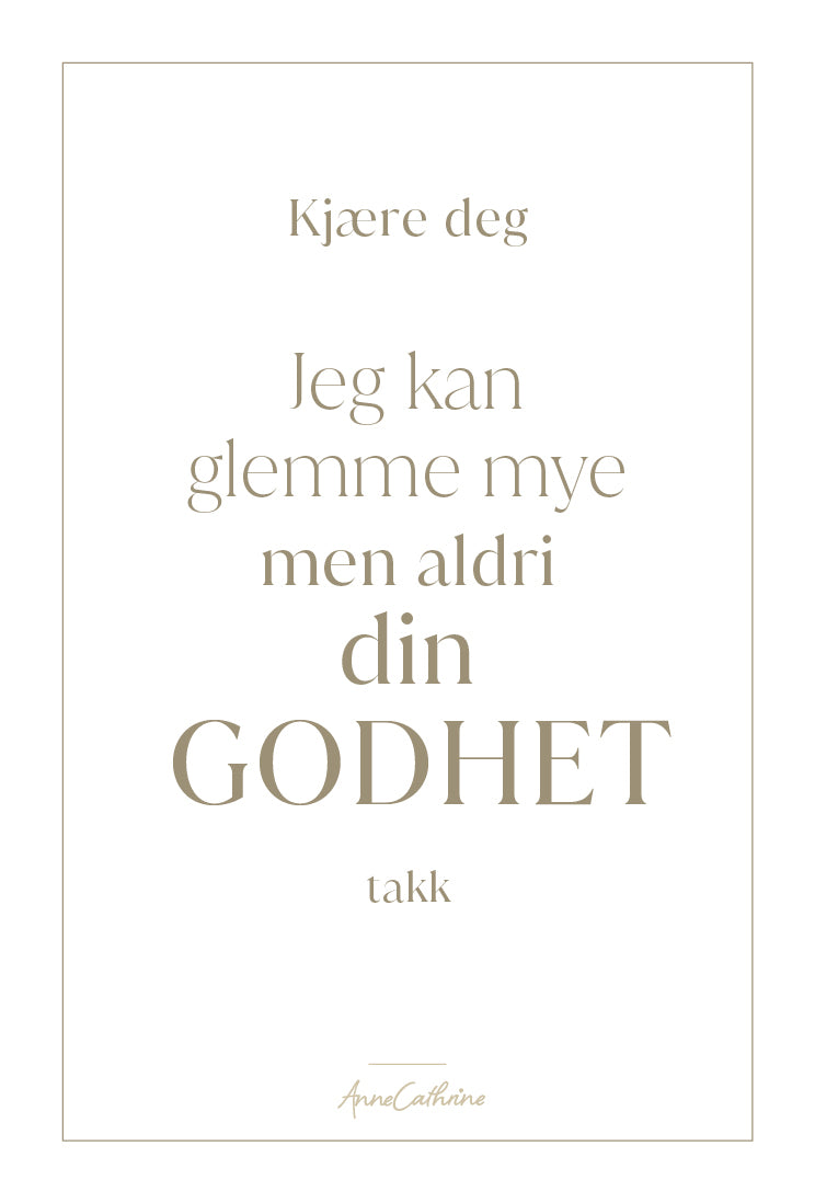 Kort med mening - Godhet