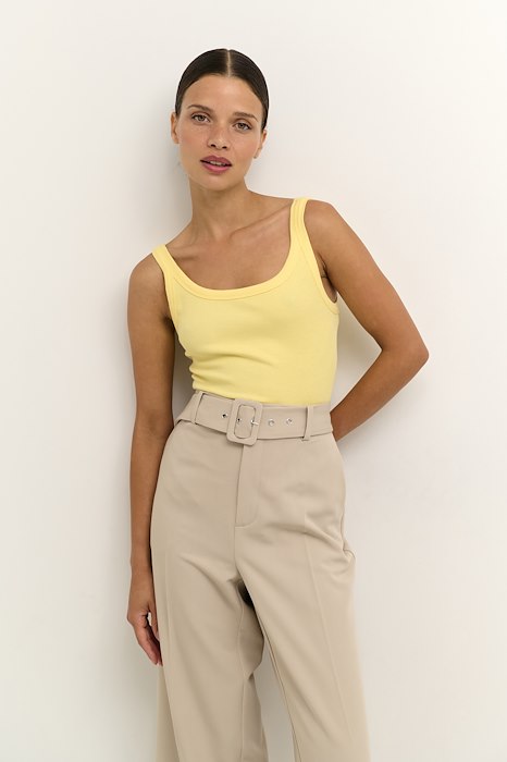 Kaffe Clothing KAsakura HW Wide Pants Feather Gray