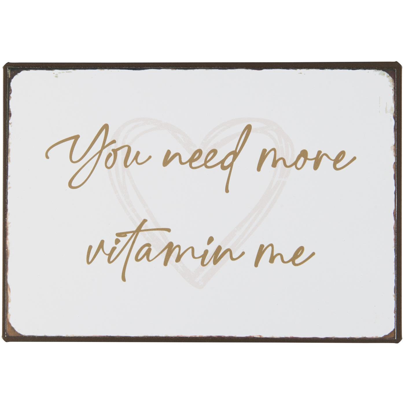 Ib Laursen Metallskilt Vitamin Me