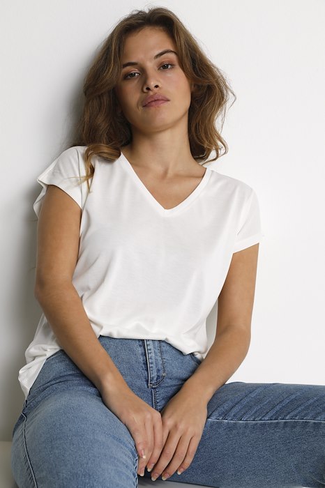 Kaffe Clothing KAlise T-shirt Chalk