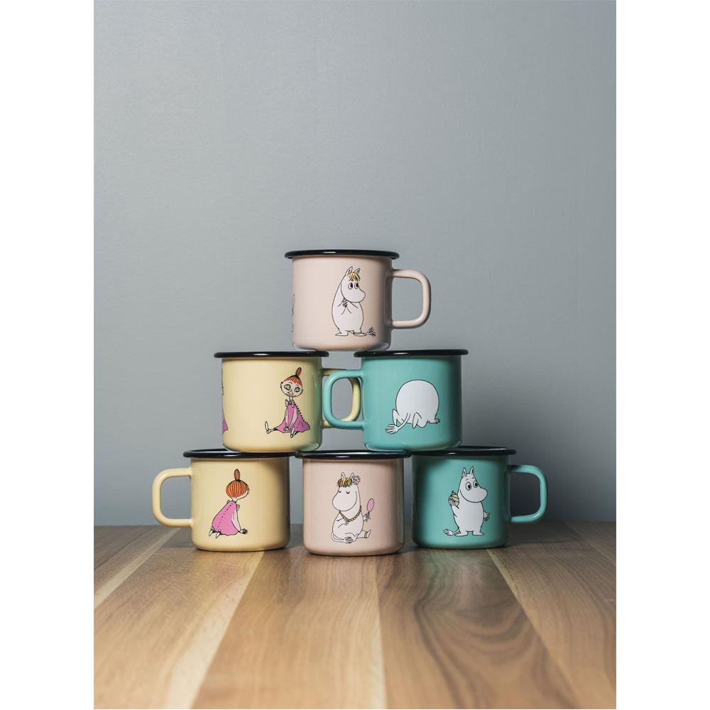 Mummi Retro Emaljekopp Snorkfrøken Stor Beige