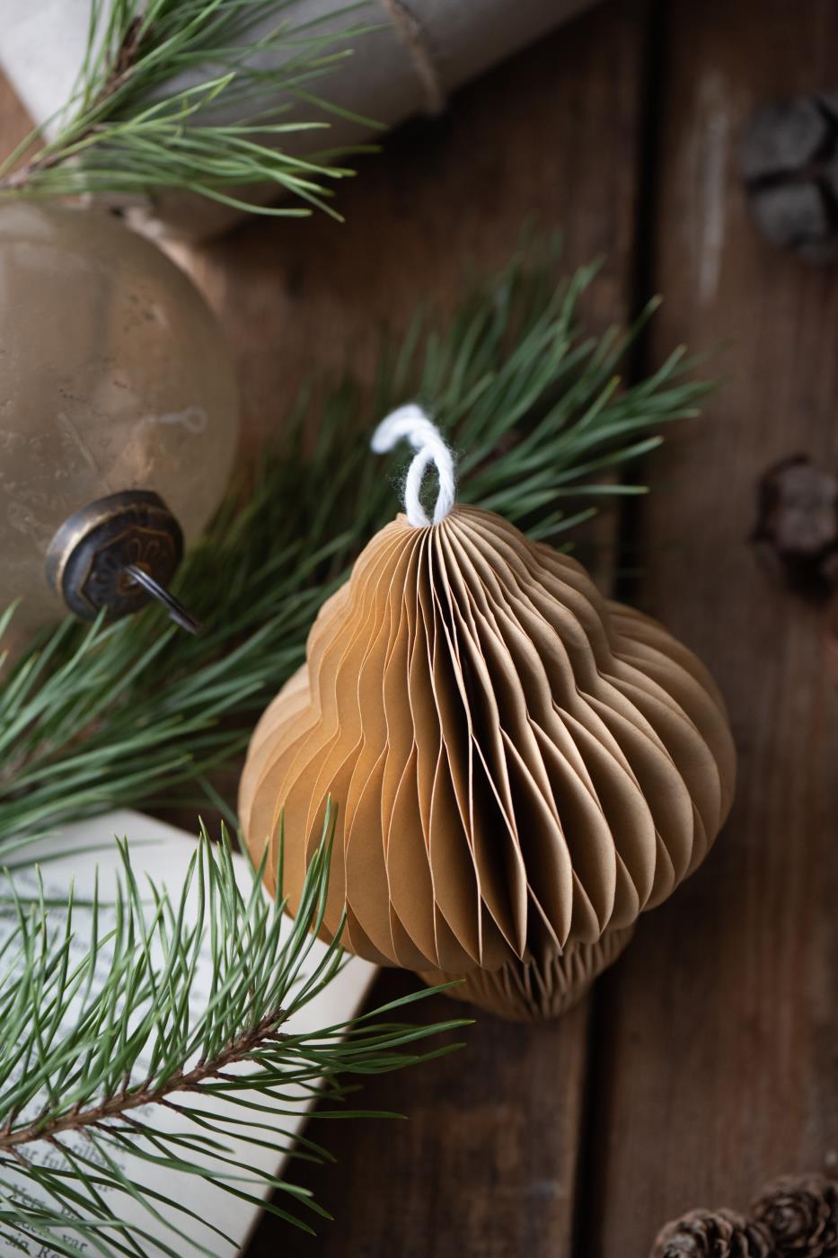 Ib Laursen Julepynt Juvel Papir Natur