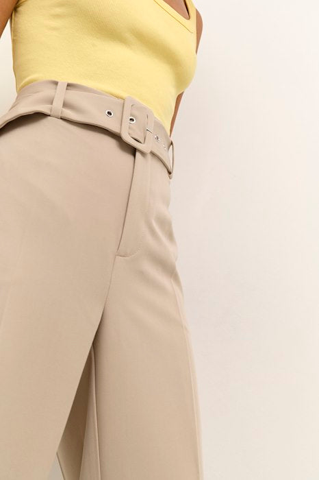 Kaffe Clothing KAsakura HW Wide Pants Feather Gray