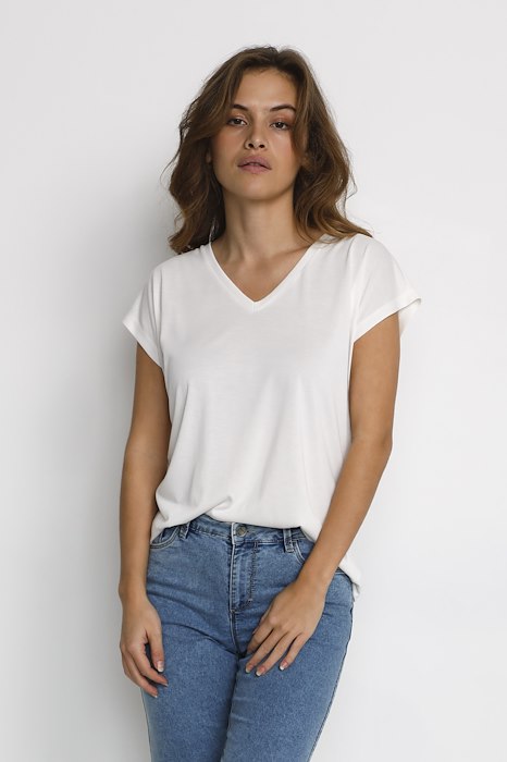 Kaffe Clothing KAlise T-shirt Chalk