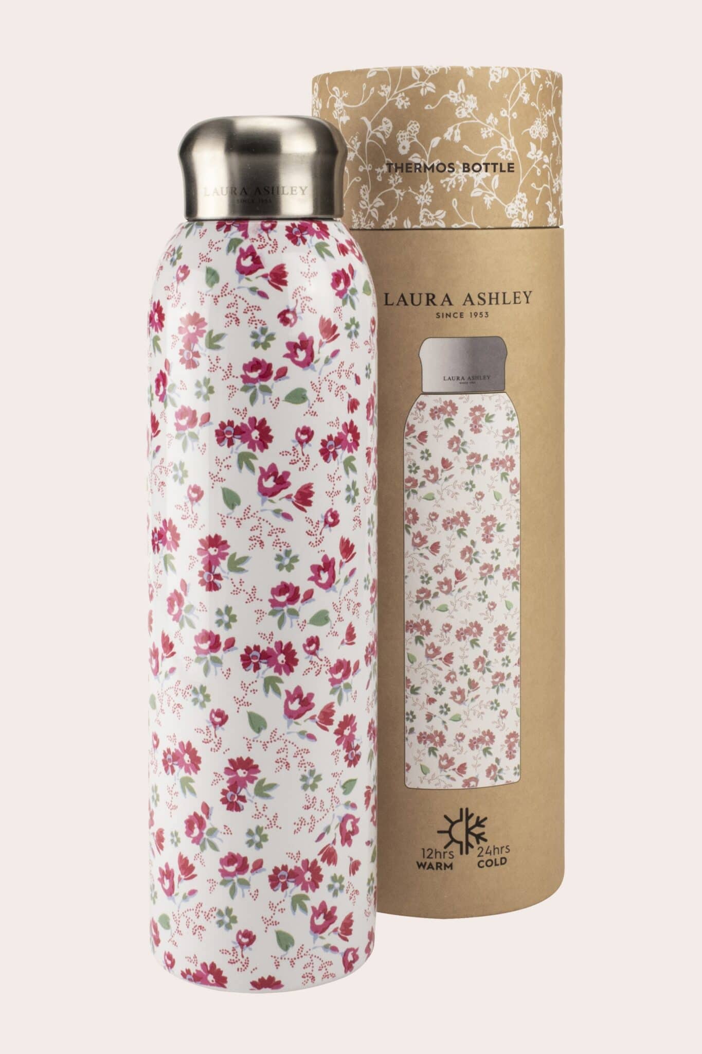 Laura Ashley Vannflaske/termos Petit Fleur Rosa